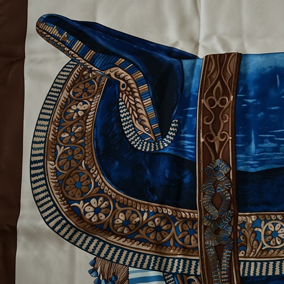 Hermès 100% Silk Scarf Selle D’Apparat Marocaine - Picture 10 of 12